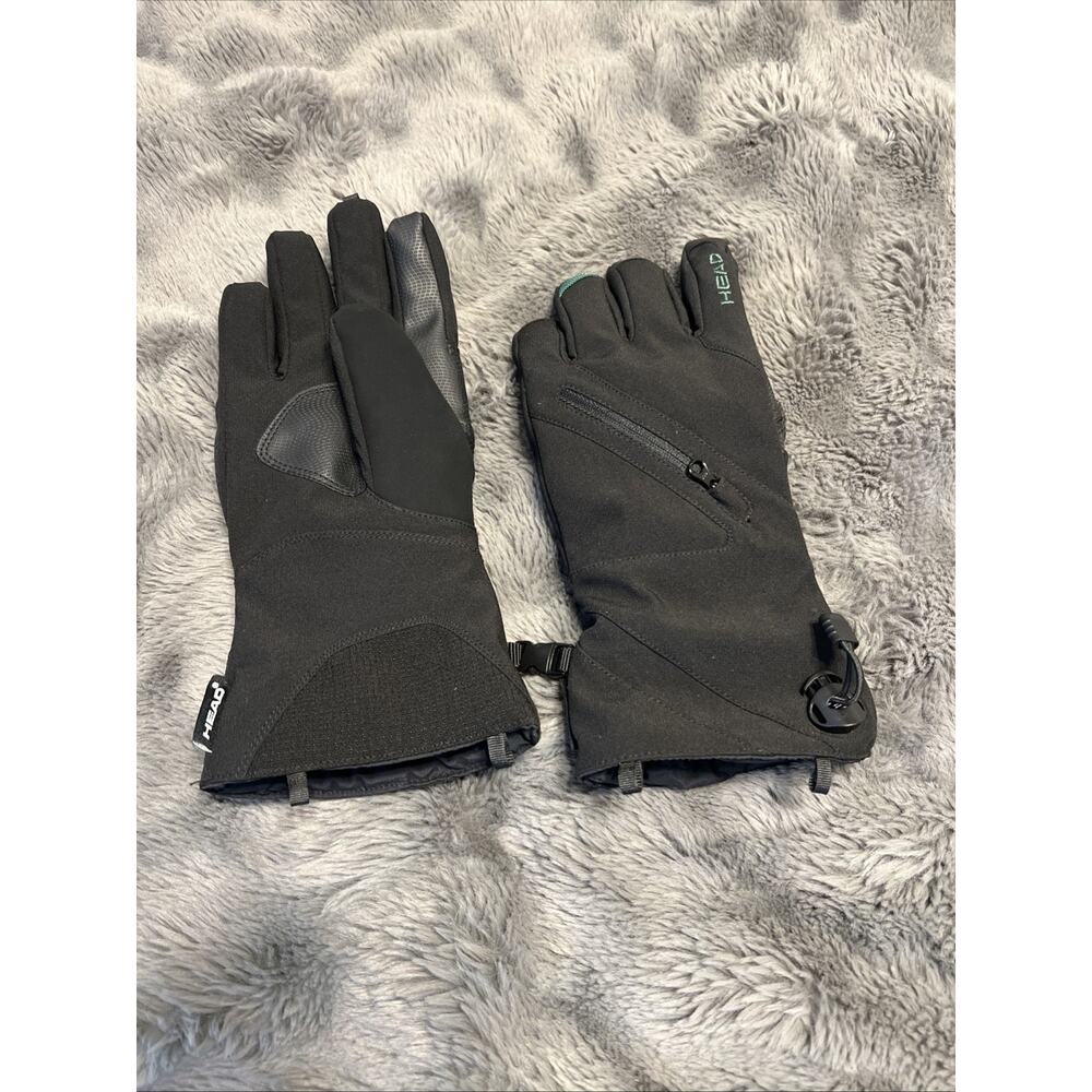 Head Unisex DuPont Sorona Insulated Charcoal Ski Glove With Pocket Size XS